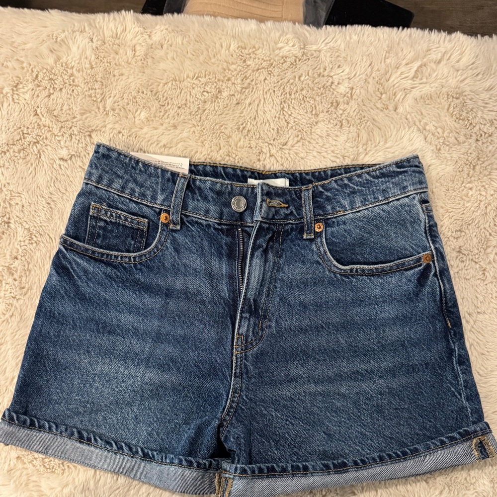 H&M Dark Blue Jean Shorts